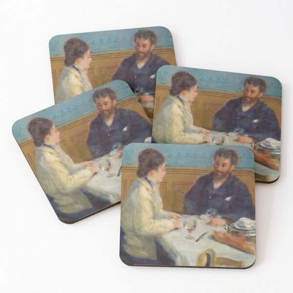 Item preview, Luncheon Le Dejeuner by Pierre-Auguste Renoir: Intimate Impressionist Dining Scene designed and sold by artofuniverse.