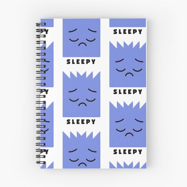 Item preview, Cute Blue Sleepy Character Cartoon designed and sold by Cute Mee .