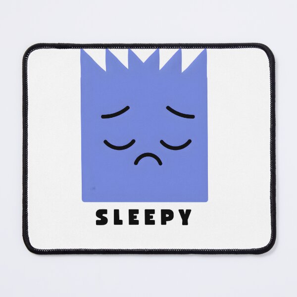 Item preview, Cute Blue Sleepy Character Cartoon designed and sold by Cute Mee .