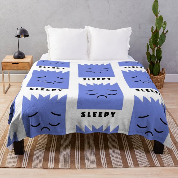 Item preview, Cute Blue Sleepy Character Cartoon designed and sold by Cute Mee .