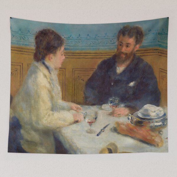 Item preview, Luncheon Le Dejeuner by Pierre-Auguste Renoir: Intimate Impressionist Dining Scene designed and sold by artofuniverse.