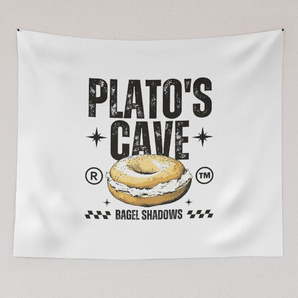 Item preview, Plato's cave bagel shadows designed and sold by Peerless-Prime.