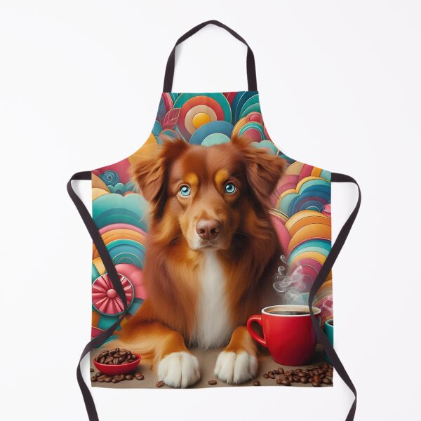 Item preview, Nova Scotia Duck Tolling Retriever Drinking Coffee: “Toller Brew” designed and sold by The Coffee Critters.