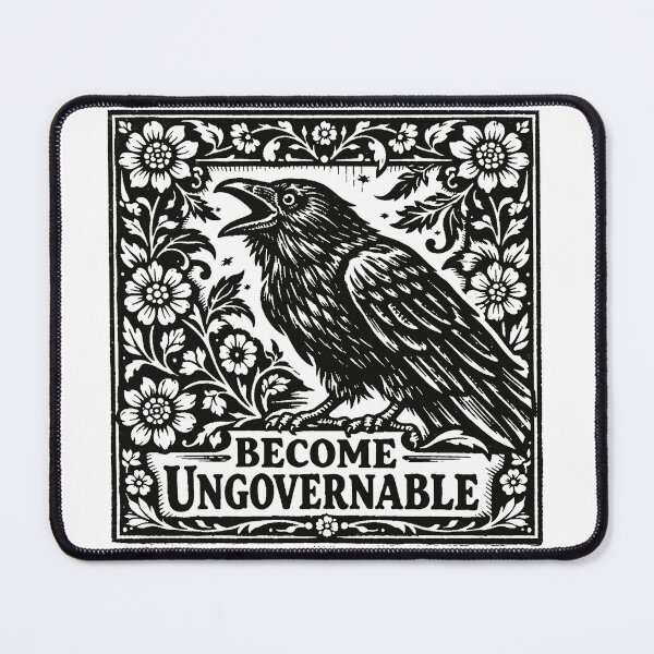 Item preview, Become Ungovernable Raven – Dark Crow Bird Vintage designed and sold by will freed18.