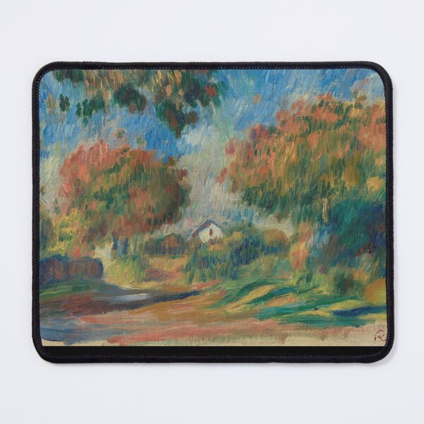 Item preview, Maison Dans Un Paysage by Pierre-Auguste Renoir: Impressionist countryside poster designed and sold by artofuniverse.