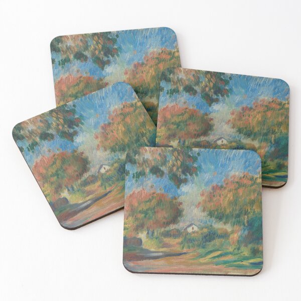 Item preview, Maison Dans Un Paysage by Pierre-Auguste Renoir: Impressionist countryside poster designed and sold by artofuniverse.