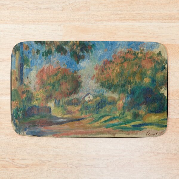 Item preview, Maison Dans Un Paysage by Pierre-Auguste Renoir: Impressionist countryside poster designed and sold by artofuniverse.