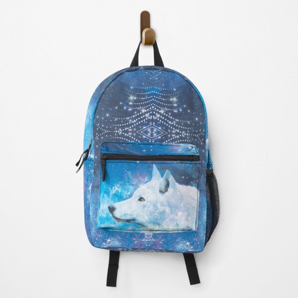Item preview, White wolf with moon / Arctic wolf and Planets designed and sold by EglesCreations.
