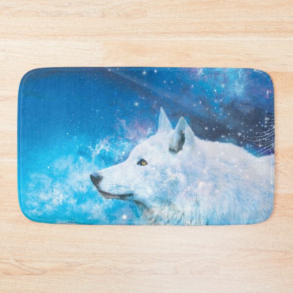 Item preview, White wolf with moon / Arctic wolf and Planets designed and sold by EglesCreations.