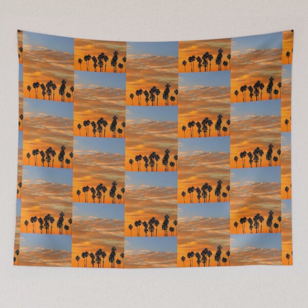 Item preview, Sunset Palm Trees  designed and sold by "sensesillusion" - Nature Images Art Prints .