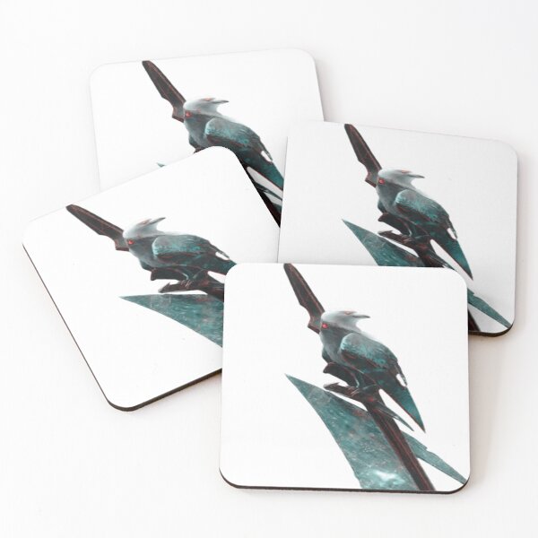 Item preview, Cyber Raven on Crystal Blade – Dark Futuristic Fantasy Bird Art designed and sold by ZChrome.