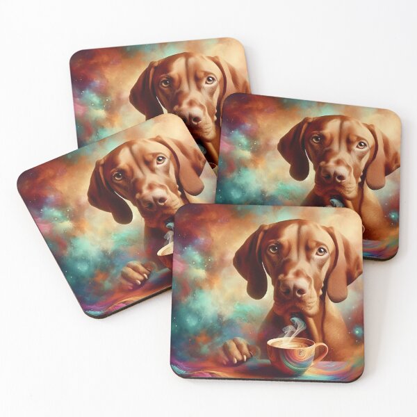 Item preview, Vizsla Drinking Coffee: “Vizsla Vanilla Roast” designed and sold by The Coffee Critters.