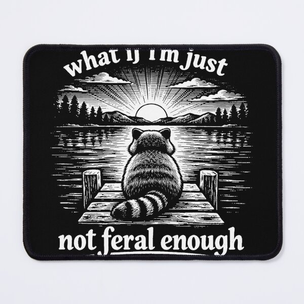 Item preview, Funny Raccoon What If I'm Not Feral Enough Meme Retro Vintage designed and sold by will freed18.
