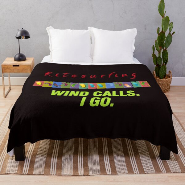 Item preview, Kitesurfing Lifestyle Wind Calls I Go Dynamic Kite Strip Tee designed and sold by MojNetSerwis WWK.