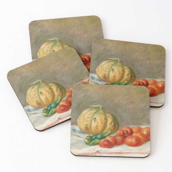 Item preview, Melon Et Tomates by Pierre-Auguste Renoir: Impressionist Kitchen Still Life Poster designed and sold by artofuniverse.