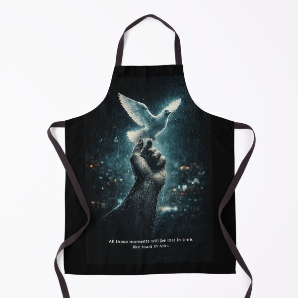 Item preview, Cyberpunk Neo-Noir Poster – “Tears in Rain” Sci-Fi Wall Art designed and sold by MovieBuffs3000.