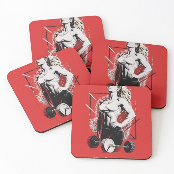 Item preview, Train Hard – Strong Woman Gym Art designed and sold by StorySeller85.