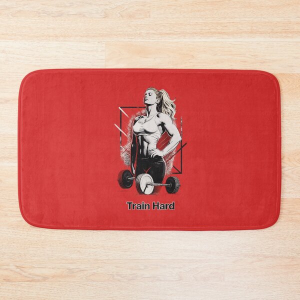 Item preview, Train Hard – Strong Woman Gym Art designed and sold by StrongEveryDayStore.