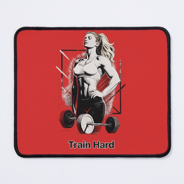 Item preview, Train Hard – Strong Woman Gym Art designed and sold by StorySeller85.