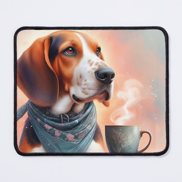 Item preview, Walker Coonhound Drinking Coffee: “Walker Coonhound Coffee Break” designed and sold by The Coffee Critters.