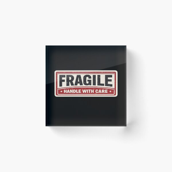 Item preview, Fragile Handle With Care Vintage Warning Label Design designed and sold by ShineEyePirate.