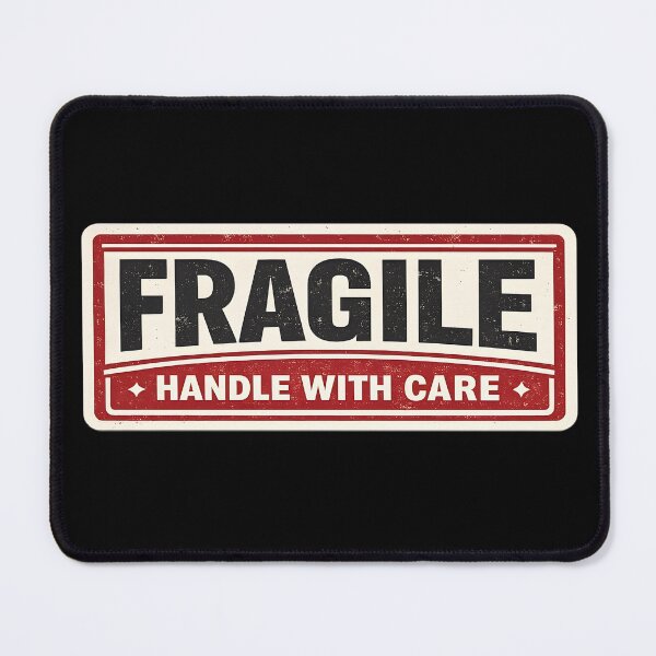Item preview, Fragile Handle With Care Vintage Warning Label Design designed and sold by ShineEyePirate.