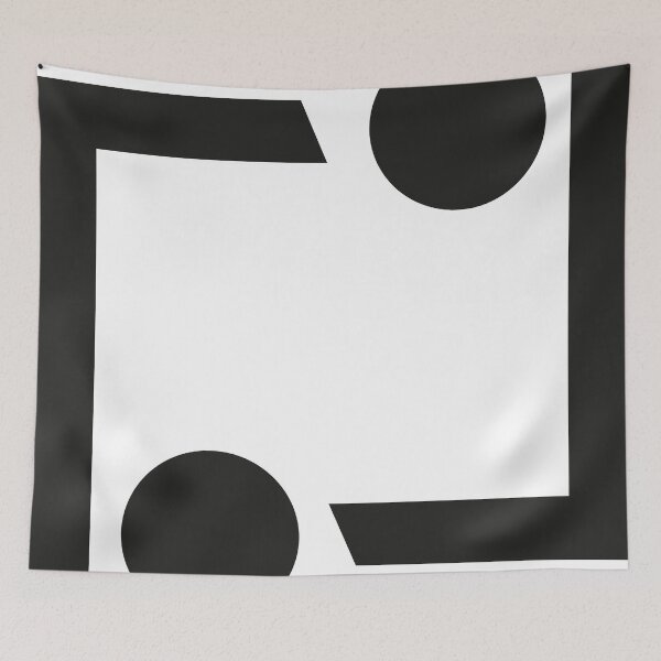 Item preview, Abstract Geometric Balance – Minimal Black Shapes Design 1 designed and sold by ZorianArt.