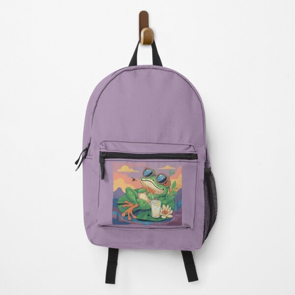Item preview, Chill Frog: Summer Vibes & Cold Lemonade on a Lily Pad designed and sold by Williams Anderson.