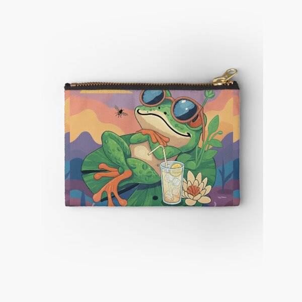 Item preview, Chill Frog: Summer Vibes & Cold Lemonade on a Lily Pad designed and sold by Williams Anderson.