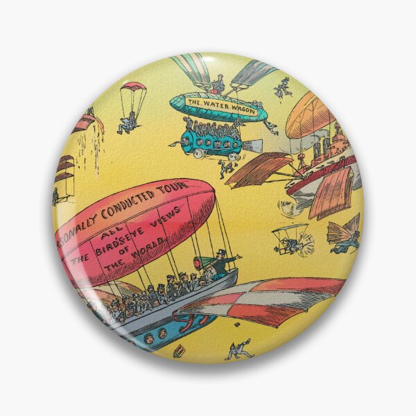 Item preview, Vintage Steampunk Airships – Retro Aviation Illustration designed and sold by drtalha.