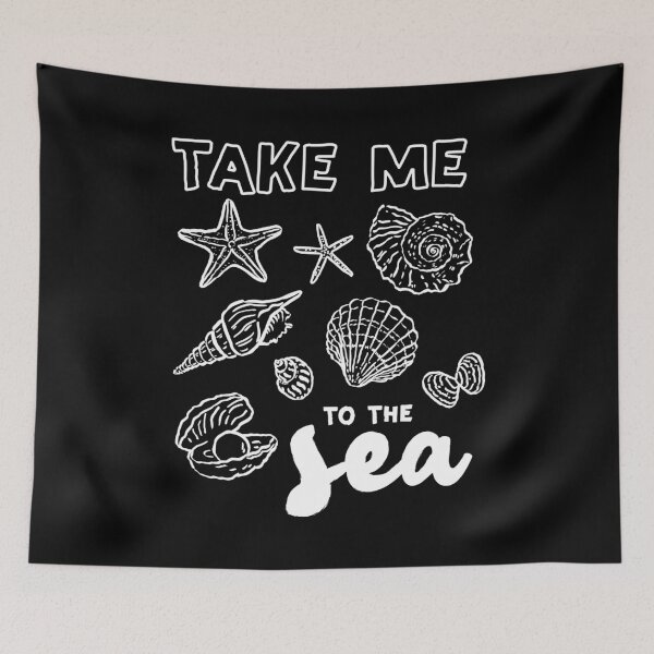 Item preview, Take Me To The Sea Ocean Beach Seashell Starfish Design designed and sold by izmb.