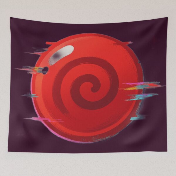 Item preview, Red Glitch Spiral designed and sold by Ecosetereos.