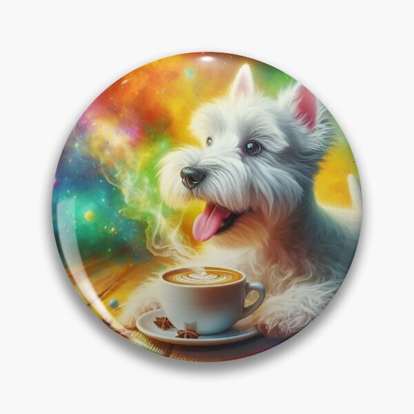 Artikelvorschau, West Highland Terrier trinkt Kaffee: „West Highland White Roast“ entworfen und verkauft von The Coffee Critters.