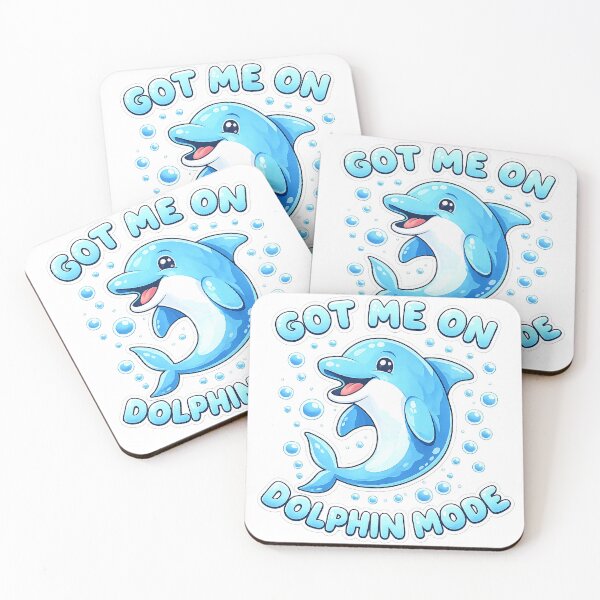 Item preview, Got Me On Dolphin Mode – Funny Cartoon Shirt designed and sold by ClutchCassidyTees.
