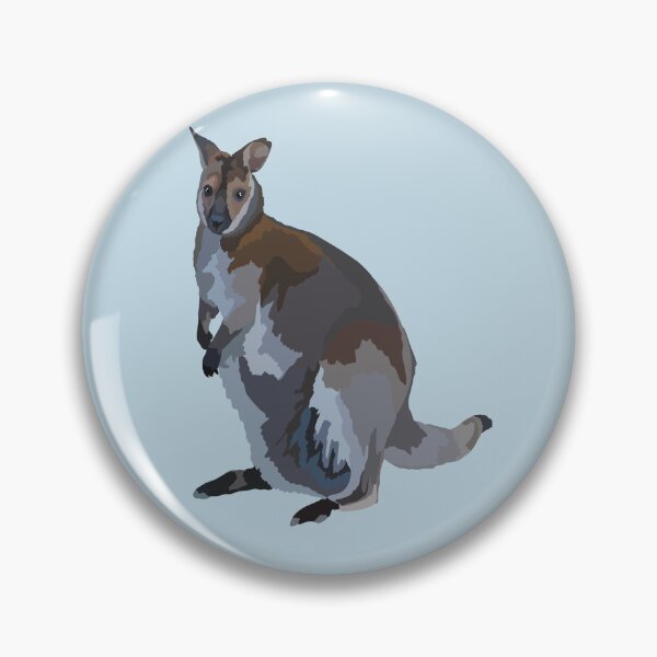 Item preview, W is for Wallaby ,Cute Wallaby Illustration – Australian Wildlife Art designed and sold by PrettylittlepastelUk.
