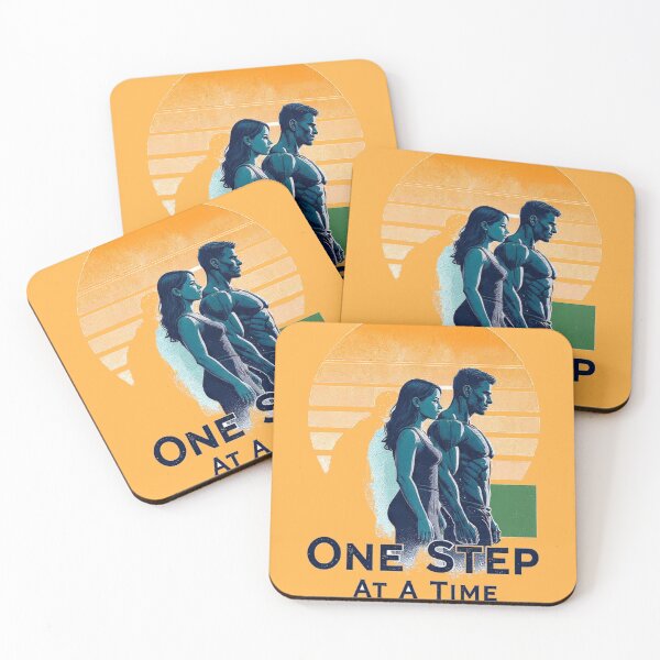 Item preview, One Step at a Time – Fitness Motivation Duo designed and sold by StorySeller85.