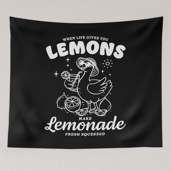 Item preview, When Life Gives You Lemons Make Lemonade Duck Quote designed and sold by izmb.