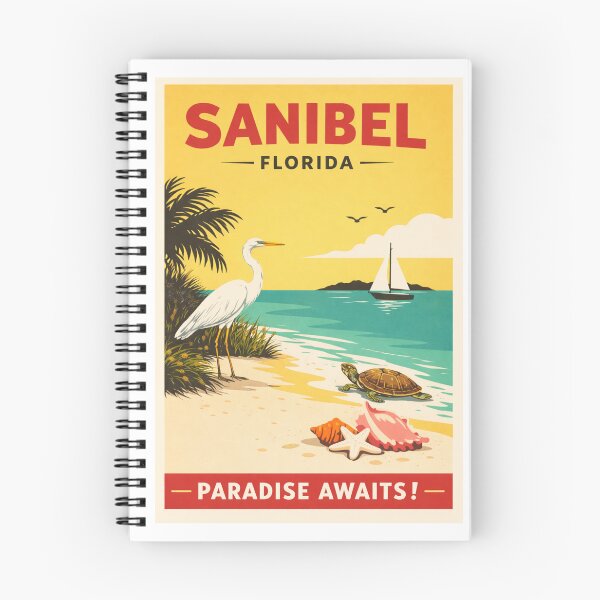 Item preview, Sanibel Island Florida Vintage Travel Poster designed and sold by Eclipse 3699.