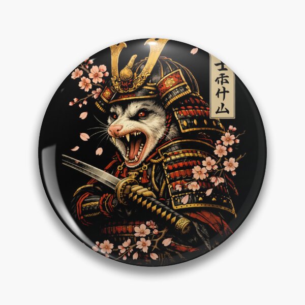 Item preview, Samurai Opossum Warrior with Cherry Blossoms – Japanese Ukiyo-e Style designed and sold by will freed18.
