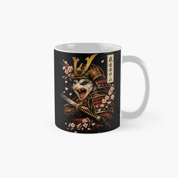 Item preview, Samurai Opossum Warrior with Cherry Blossoms – Japanese Ukiyo-e Style designed and sold by will freed18.