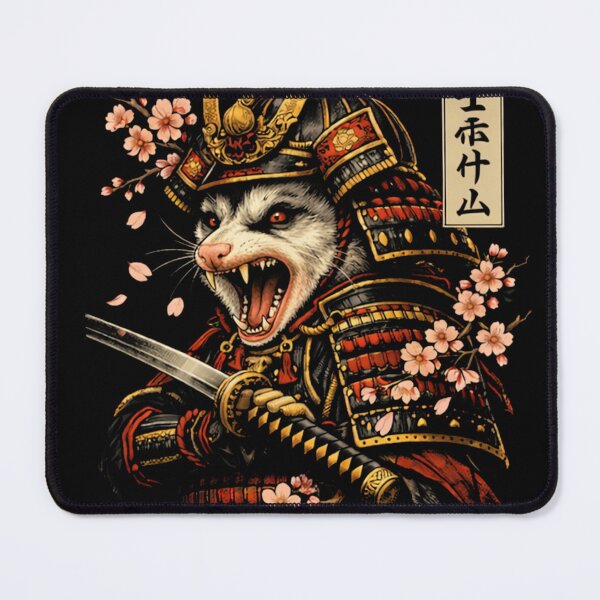 Item preview, Samurai Opossum Warrior with Cherry Blossoms – Japanese Ukiyo-e Style designed and sold by will freed18.