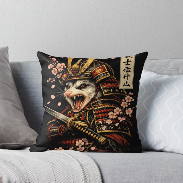Item preview, Samurai Opossum Warrior with Cherry Blossoms – Japanese Ukiyo-e Style designed and sold by will freed18.