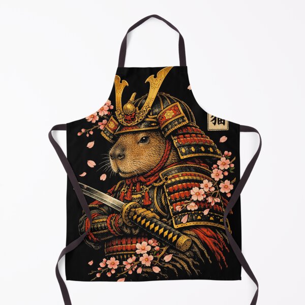 Item preview, Samurai Capybara Warrior with Cherry Blossoms – Japanese Ukiyo-e Style designed and sold by will freed18.