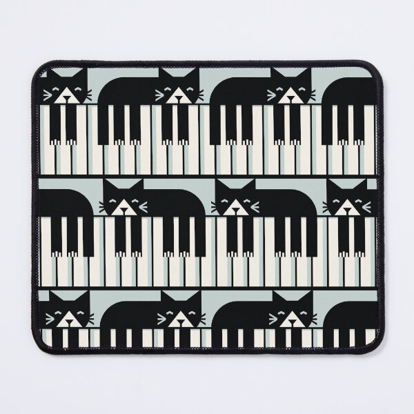 Item preview, Piano musical cat - black natural white and bunny grey designed and sold by SelmaCardoso.