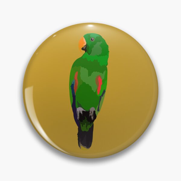 Item preview, E is for Eclectus Parrot ,Eclectus Parrot – Bright and Exotic Tropical Bird Illustration designed and sold by PrettylittlepastelUk.