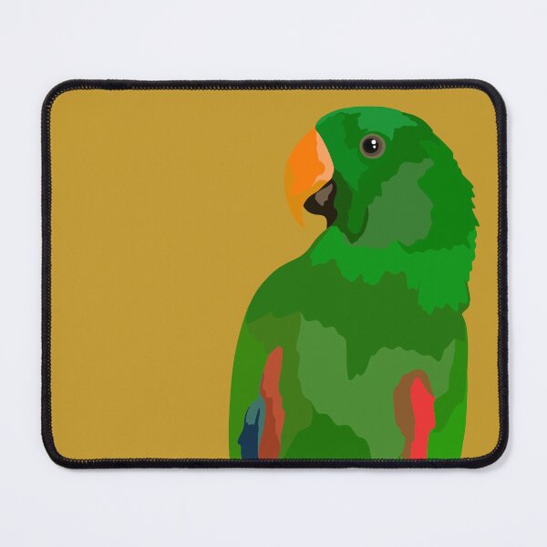 Item preview, E is for Eclectus Parrot ,Eclectus Parrot – Bright and Exotic Tropical Bird Illustration designed and sold by PrettylittlepastelUk.