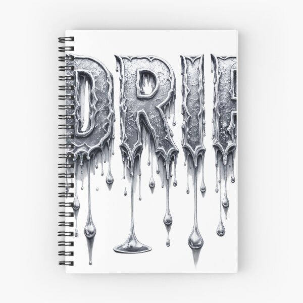 Item preview, Drip Graffiti Text Sticker – Melting Chrome Street Art designed and sold by TaitelCraft.