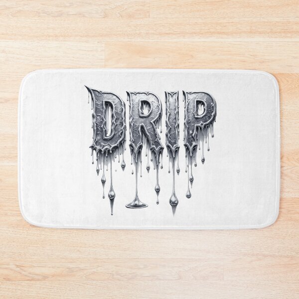 Item preview, Drip Graffiti Text Sticker – Melting Chrome Street Art designed and sold by TaitelCraft.