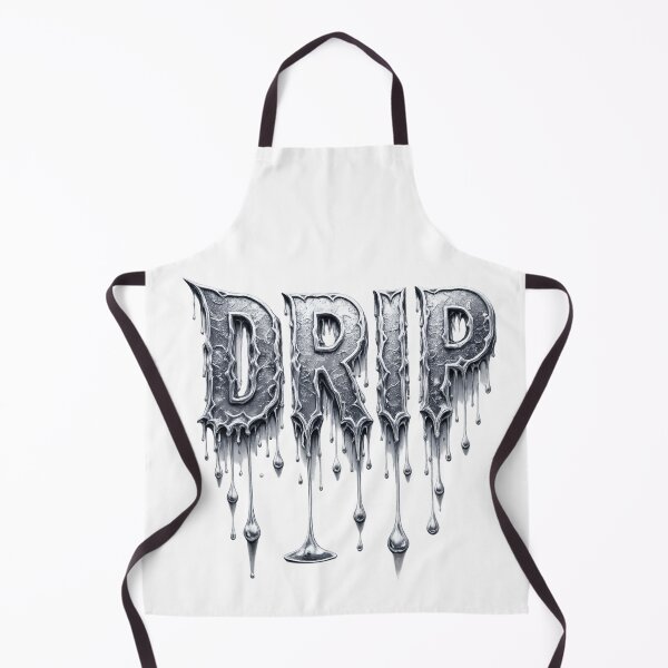 Item preview, Drip Graffiti Text Sticker – Melting Chrome Street Art designed and sold by TaitelCraft.