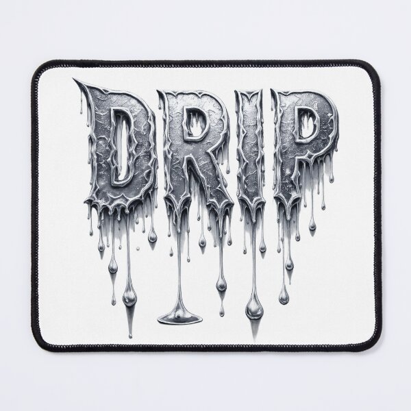 Item preview, Drip Graffiti Text Sticker – Melting Chrome Street Art designed and sold by TaitelCraft.